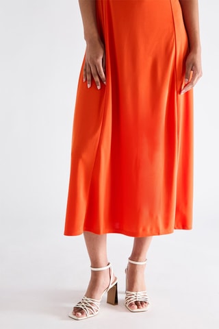 Vestido midi - Laranja