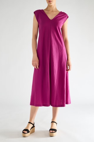 Vestido midi - Fúcsia