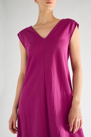 Vestido midi - Fúcsia
