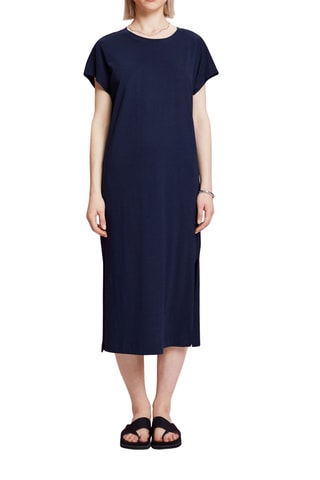Robe midi - Bleu marine