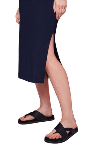 Robe midi - Bleu marine