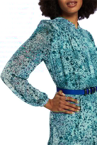 Robe taille basse - Turquoise