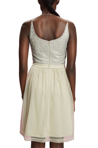 Vestido estilo patinadora - Verde-água