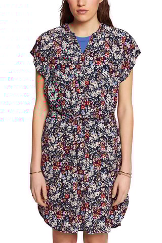 Vestido direito - Azul-marinho
