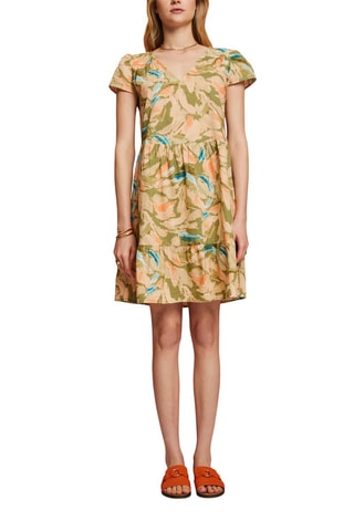 Vestido estilo patinadora - caqui