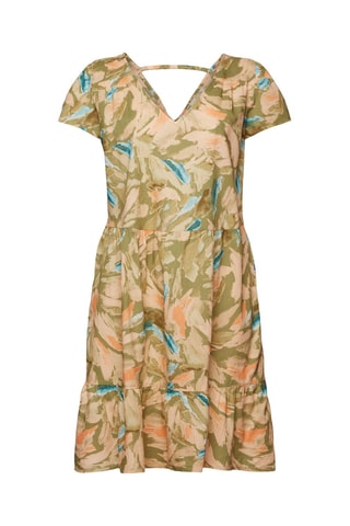 Vestido estilo patinadora - caqui