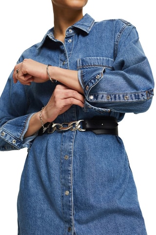 Robe chemise en jean - Bleu