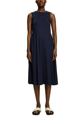 Vestido estilo patinadora - Azul-marinho