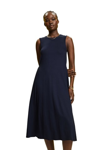 Vestido estilo patinadora - Azul-marinho