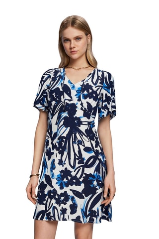 Robe droite - Bleu foncé