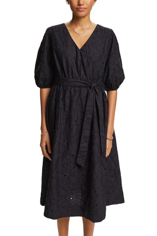 Robe midi en coton biologique - Noir