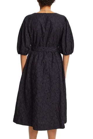 Robe midi en coton biologique - Noir
