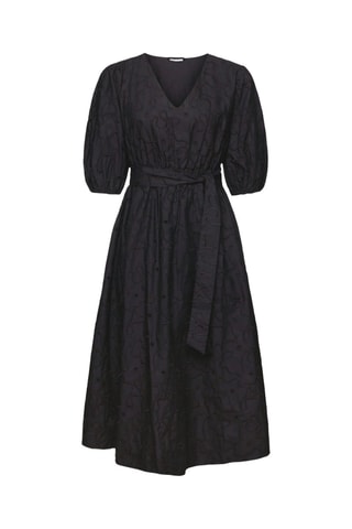 Robe midi en coton biologique - Noir