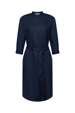 Robe chemise en lin - Bleu marine