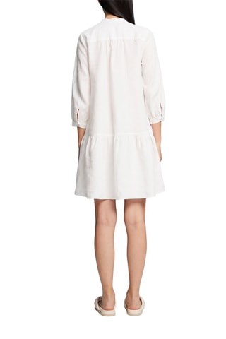 Vestido trapézio em linho - Branco