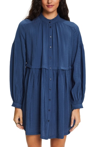 Vestido-camisa - Azul-marinho