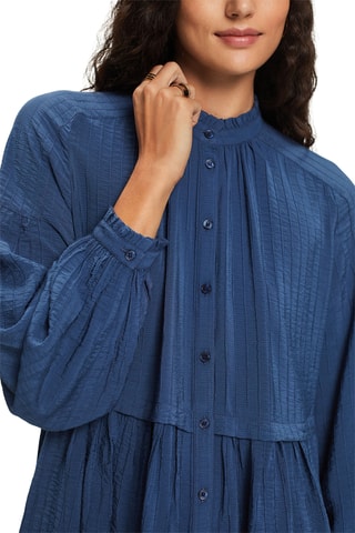 Vestido-camisa - Azul-marinho