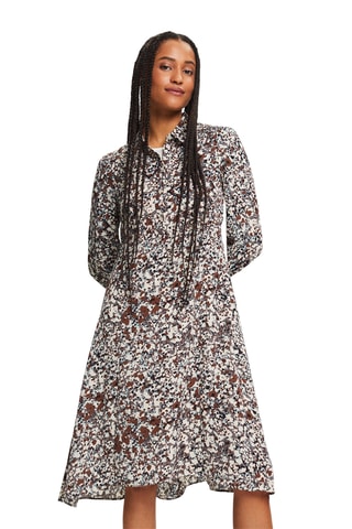 Vestido direito - Castanho