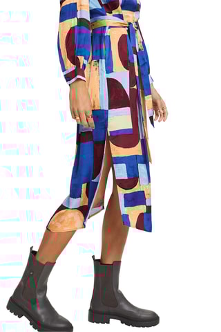 Robe midi - Bleu