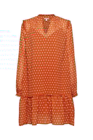 Robe taille basse - Orange