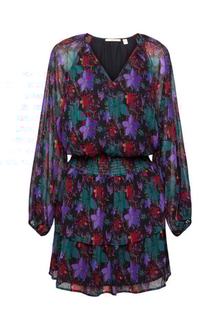 Robe Vert fonce et violet