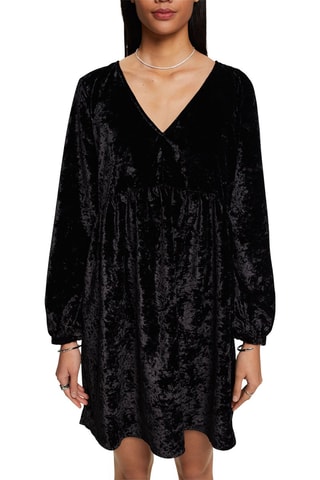 Robe en velours Noir