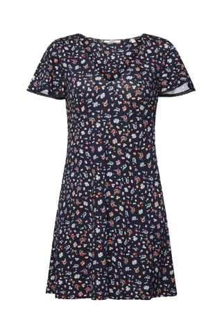 Vestido direito - Azul-marinho
