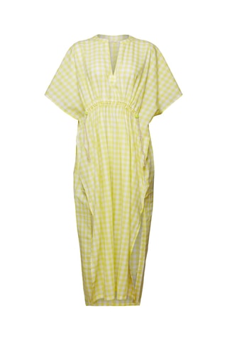 Vestido de praia - Amarelo e branco
