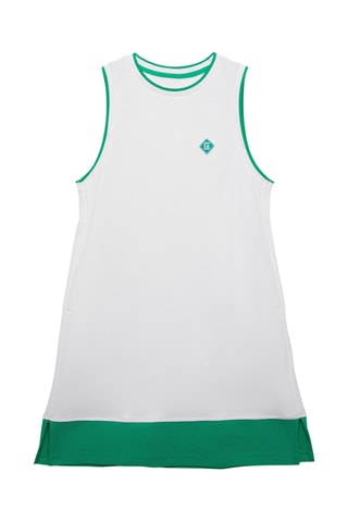 Robe droite en coton biologique - Blanc