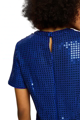Vestido direito - Azul-real