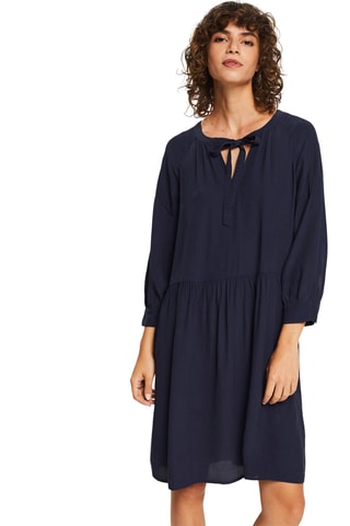 Vestido direito - Azul-marinho