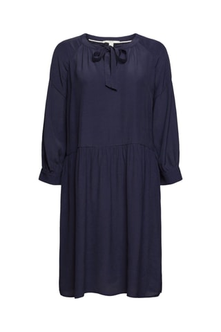 Vestido direito - Azul-marinho