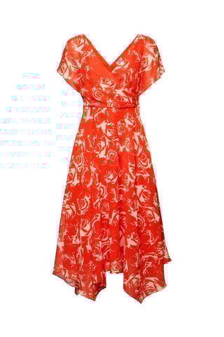 Vestido midi - Laranja