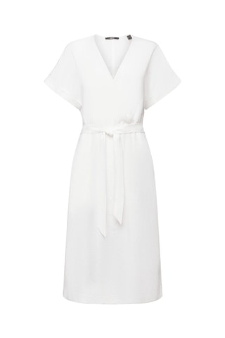 Vestido midi em linho - Branco