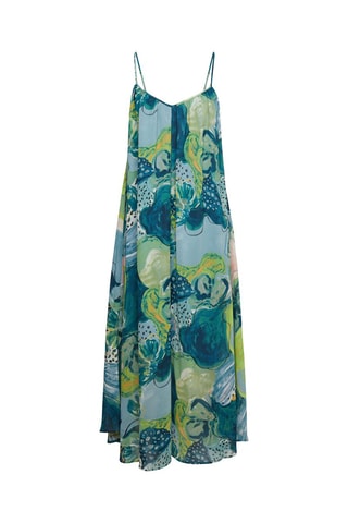 Vestido trapézio - Verde