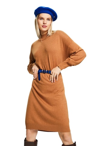 Vestido-camisola - Camel