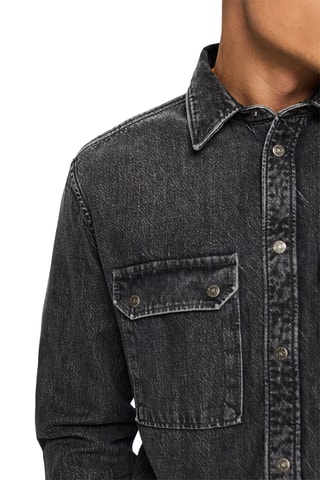 Camisa de ganga - Preto