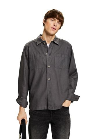 Camisa - Cinzento-escuro