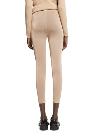 Leggings 7/8 de cintura subida - Nude