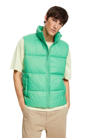 Colete acolchoado - Verde-claro