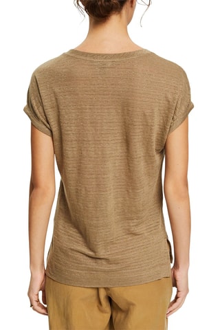 T-shirt en lin - Kaki