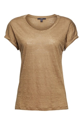 T-shirt en lin - Kaki