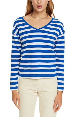 T-shirt - Bleu roi et ecru