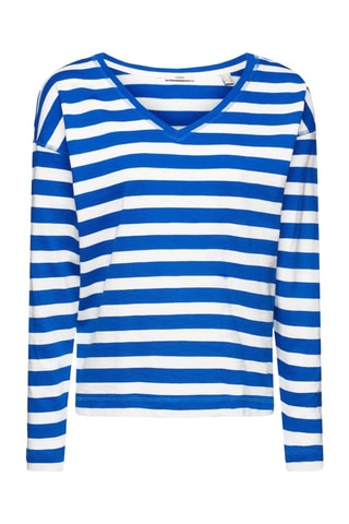 T-shirt - Bleu roi et ecru