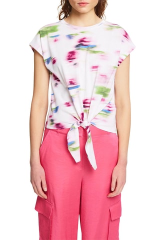 T-shirt noué - Blanc