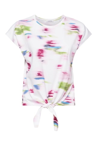 T-shirt noué - Blanc