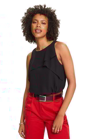 Blusa drapeada - Preto