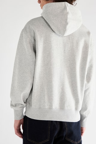 Sweat com capuz - Cinzento mesclado