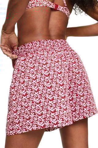 Short de bain - Rouge et blanc
