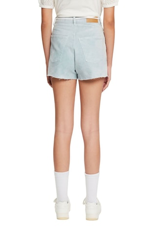 Short en jean taille haute Bleu clair